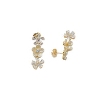 Flower Cubic Zirconia Earrings