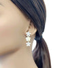 Flower Cubic Zirconia Earrings