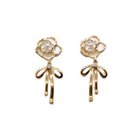 Flower Cubic Zirconia Earrings