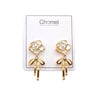 Flower Cubic Zirconia Earrings