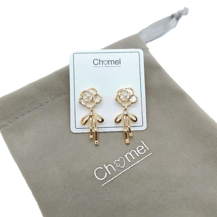 Flower Cubic Zirconia Earrings