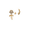 Flower Cubic Zirconia Earrings