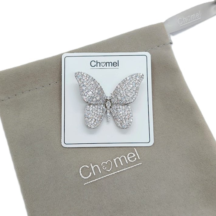 Butterfly Cubic Zirconia  Brooch