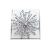 Starburst Cubic Zirconia Brooch