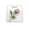 Flower Cubic Zirconia Brooch