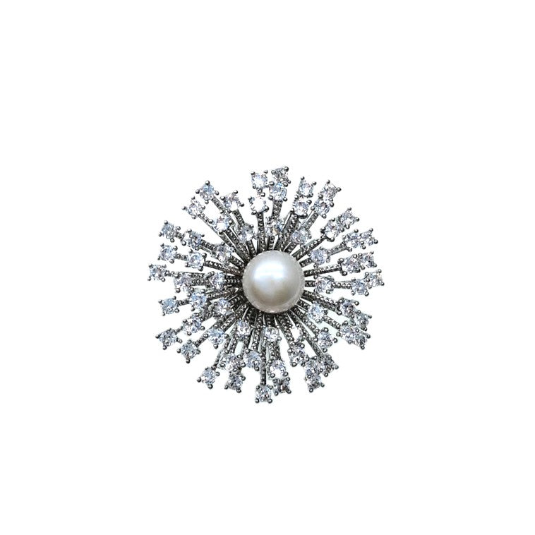 Starburst Freshwater Pearl Brooch