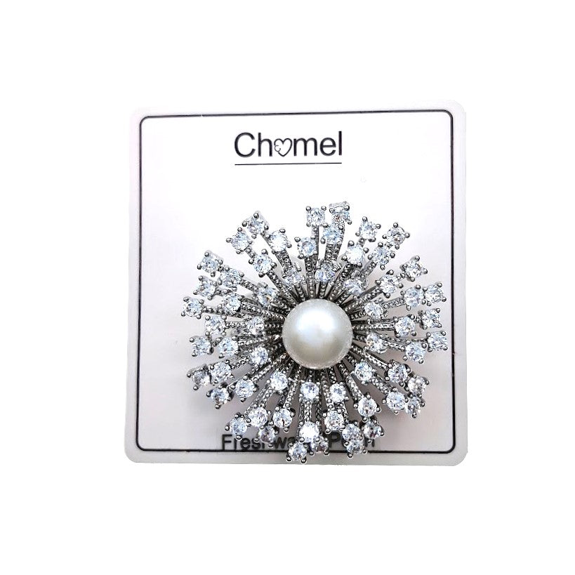 Starburst Freshwater Pearl Brooch