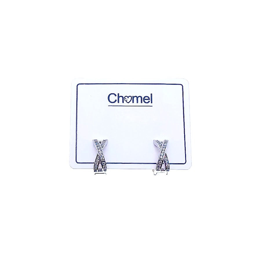 Cubic Zirconia Hoop Earrings