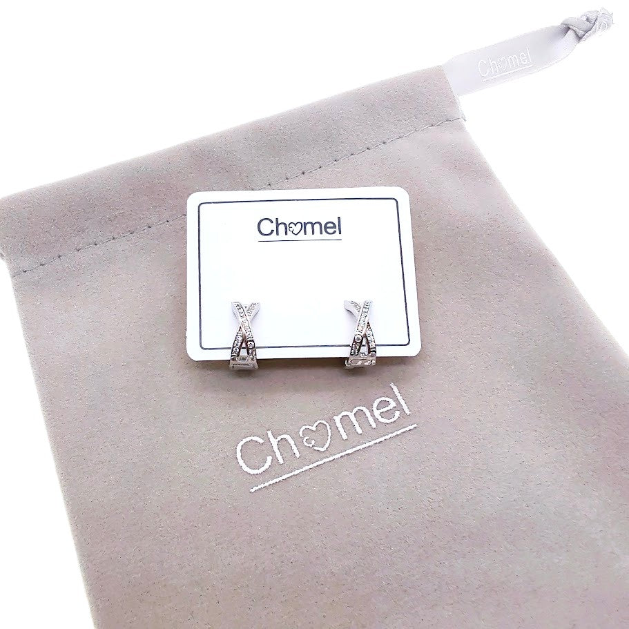 Cubic Zirconia Hoop Earrings