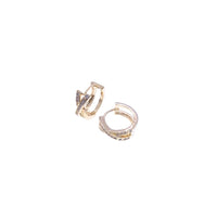 Cubic Zirconia Hoop Earrings