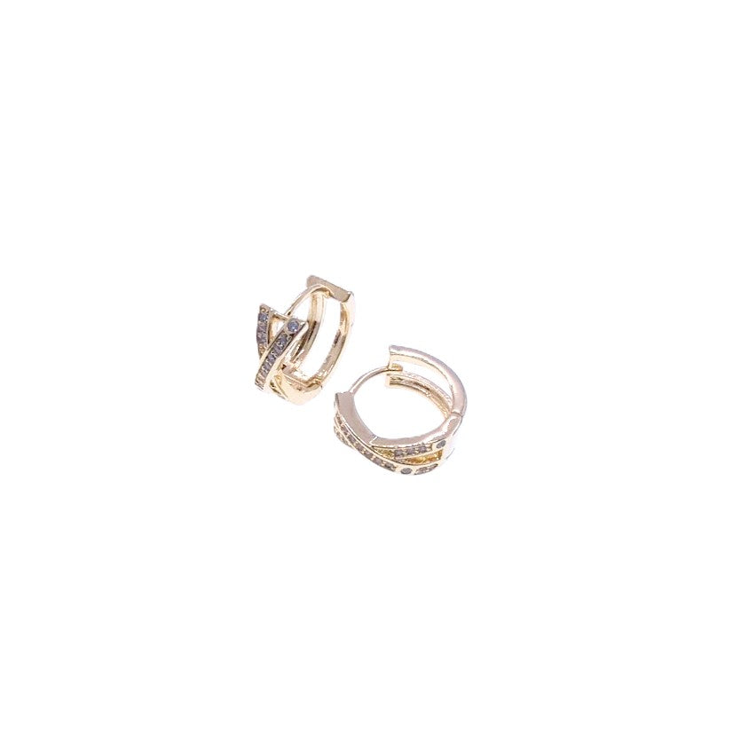 Cubic Zirconia Hoop Earrings