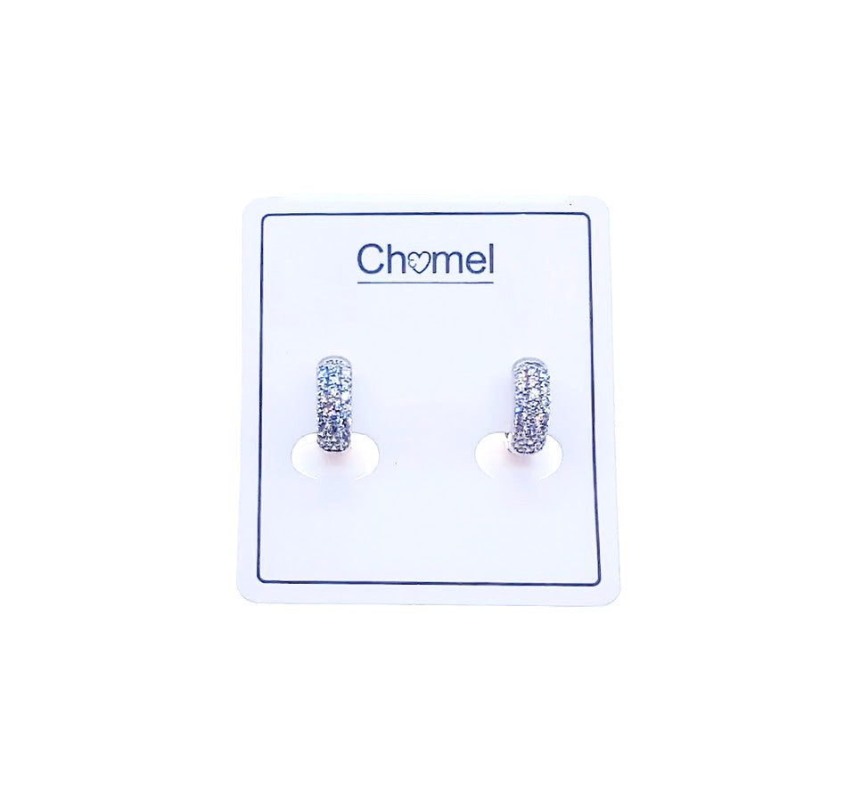 Cubic Zirconia Hoop Earrings