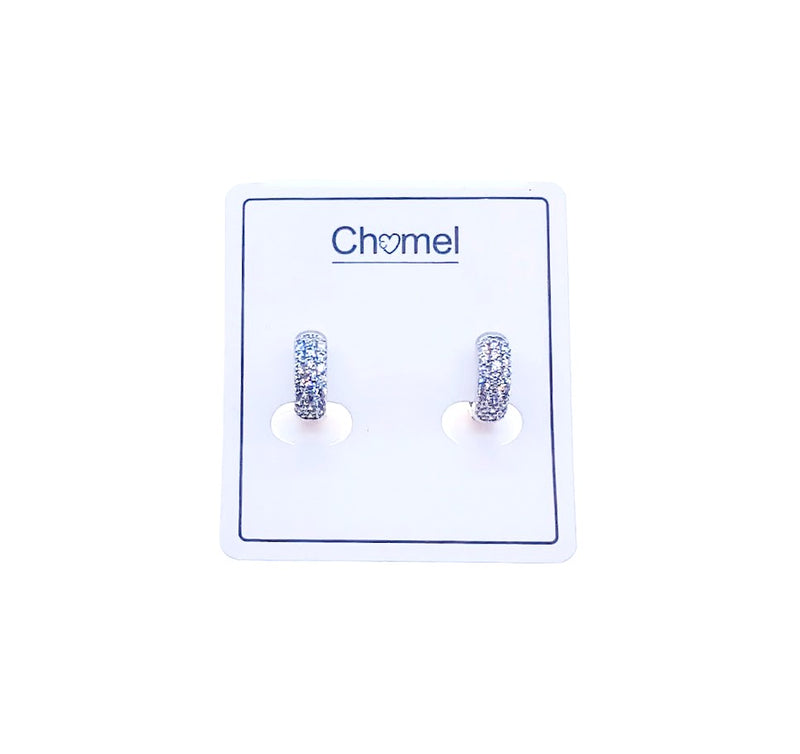 Cubic Zirconia Hoop Earrings