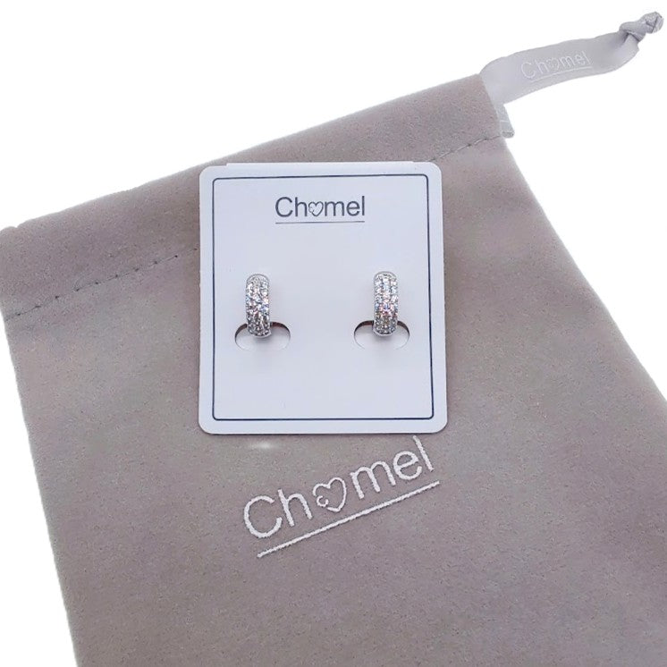 Cubic Zirconia Hoop Earrings