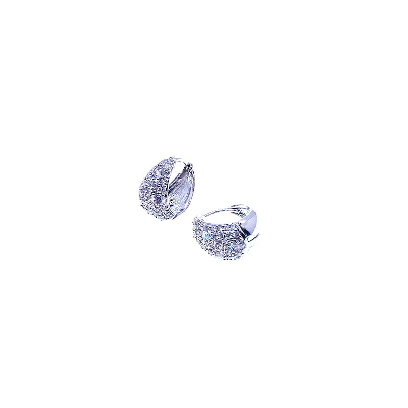 Cubic Zirconia Hoop Earrings