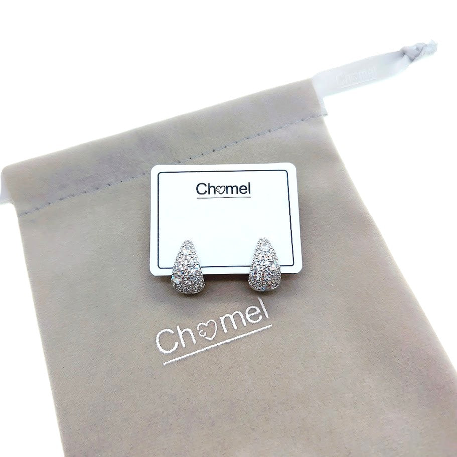 Cubic Zirconia Hoop Earrings