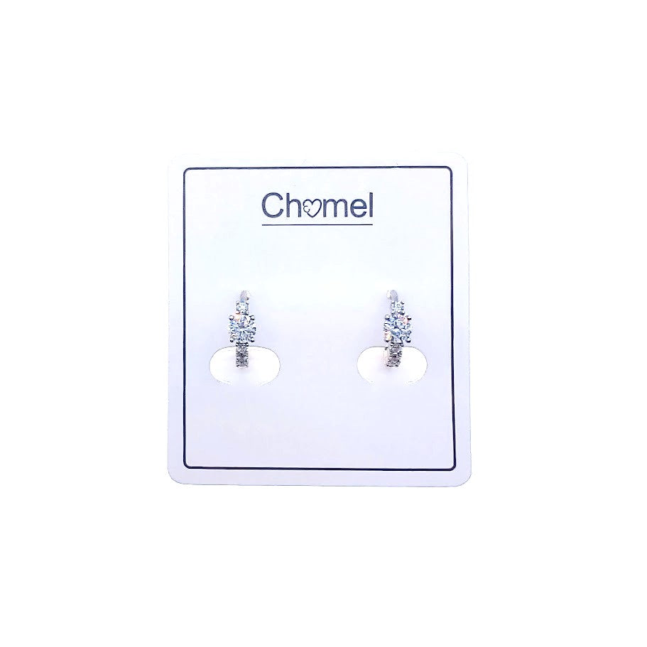 Cubic Zirconia Hoop Earrings