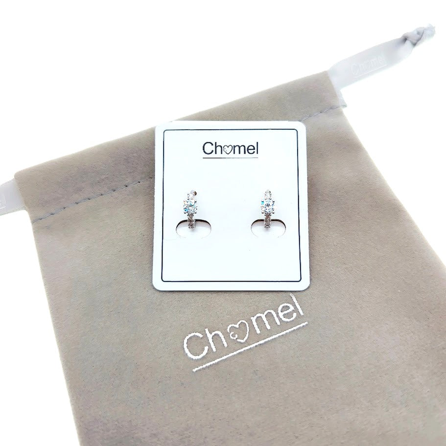 Cubic Zirconia Hoop Earrings