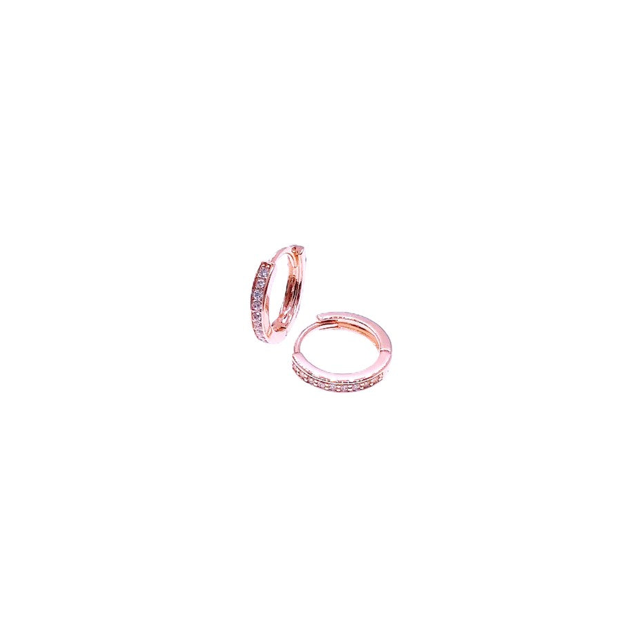 Cubic Zirconia Hoop Earrings