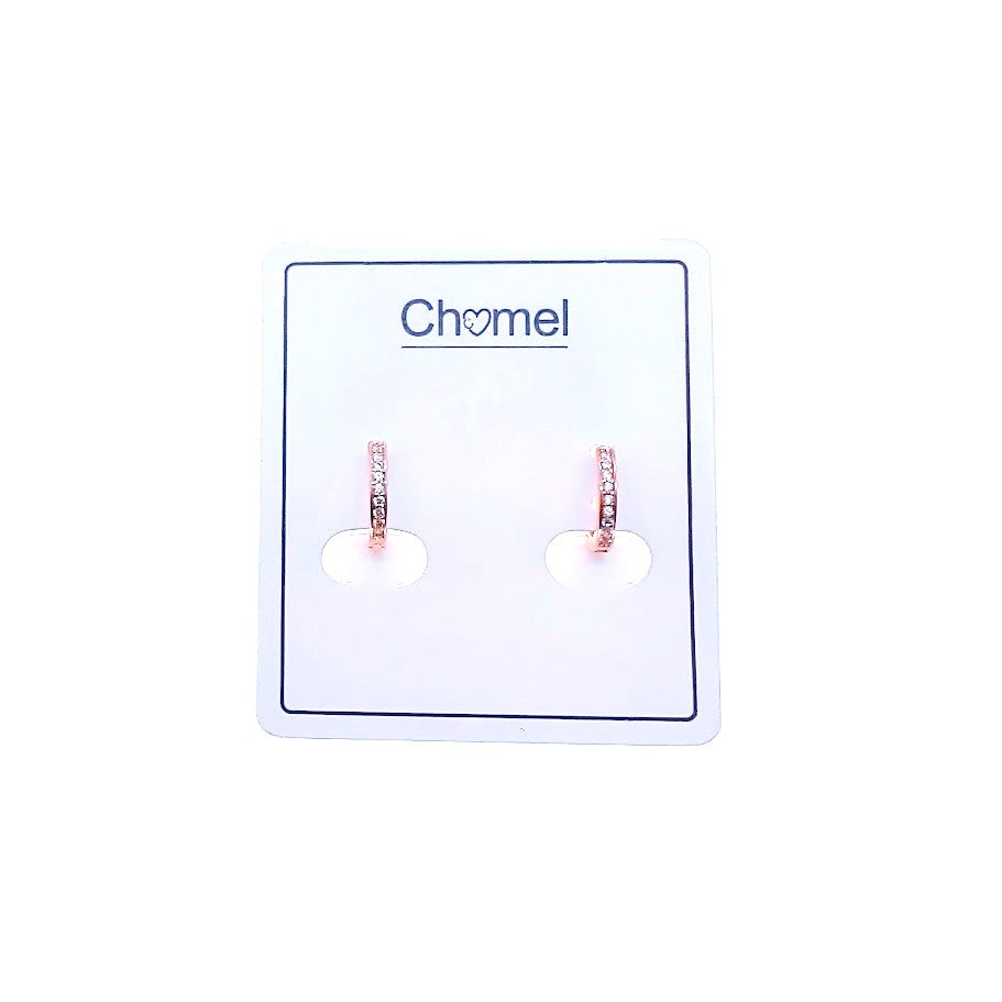 Cubic Zirconia Hoop Earrings