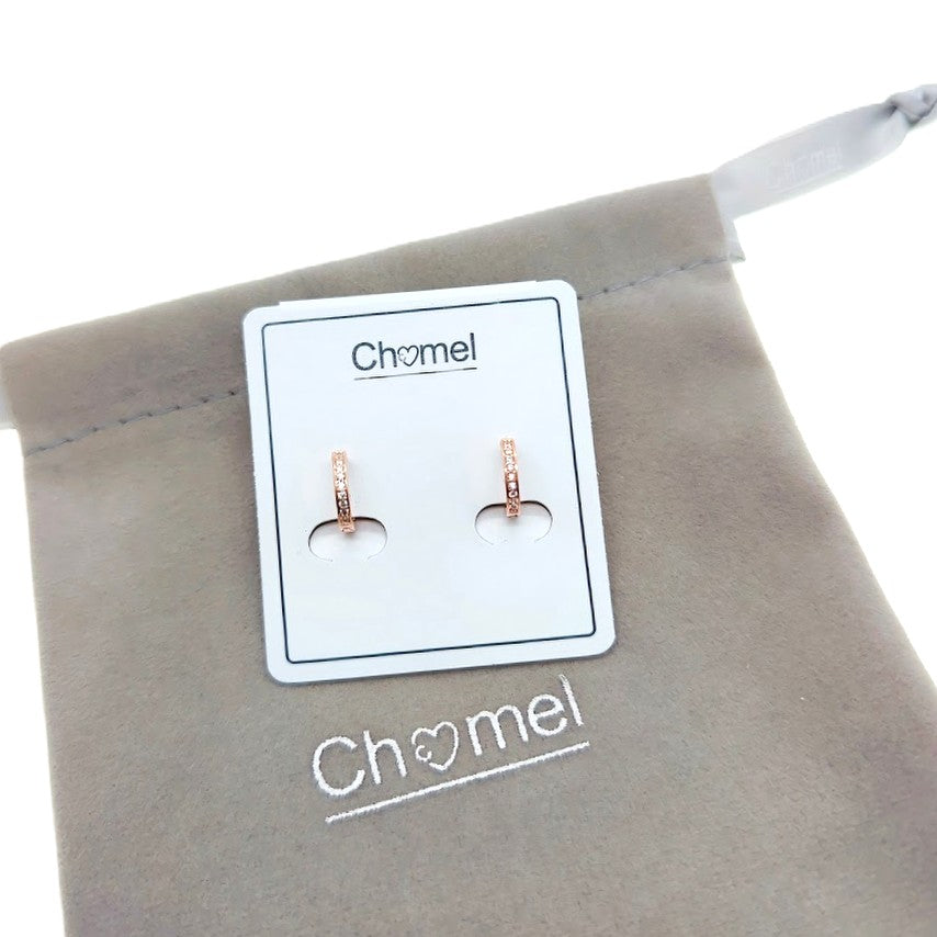 Cubic Zirconia Hoop Earrings