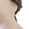 Cubic Zirconia Hoop Earrings