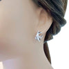 Cubic Zirconia Hoop Earrings