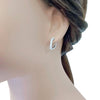 Heart Cubic Zirconia Hoop Earrings