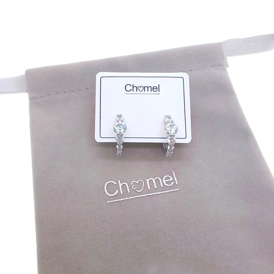 Cubic Zirconia Hoop Earrings