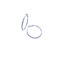 Cubic Zirconia Hoop Earrings
