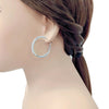 Cubic Zirconia Hoop Earrings