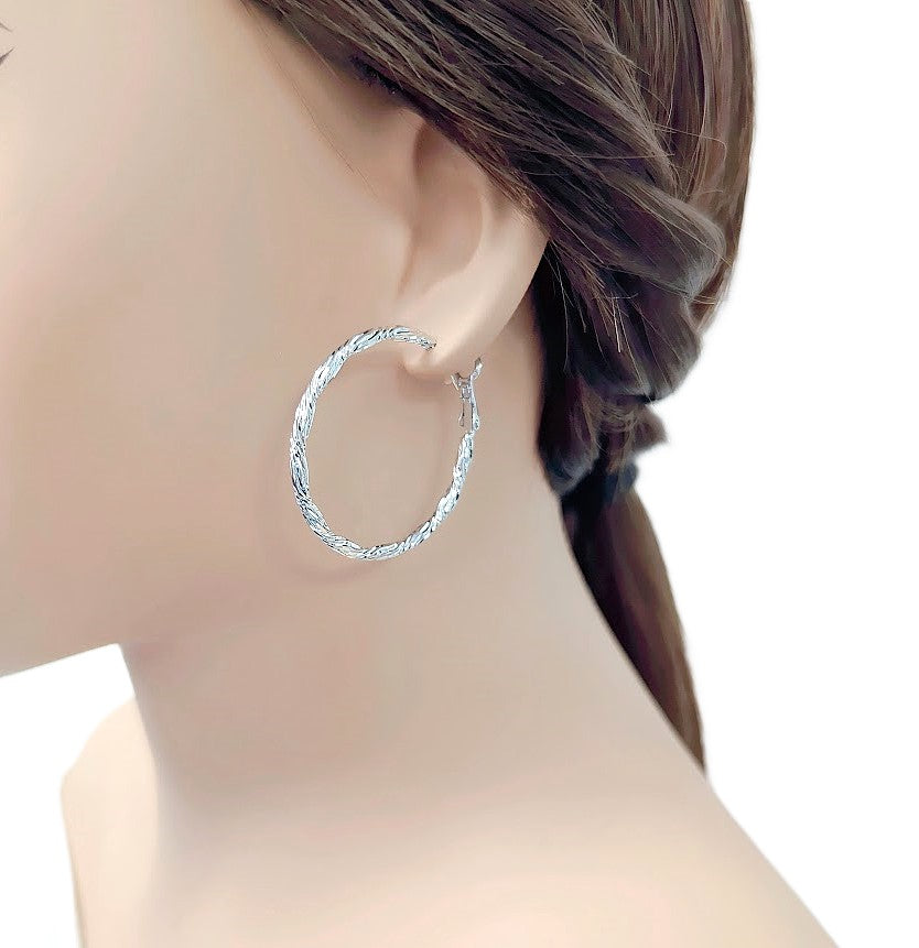 Plain Hoop Earrings