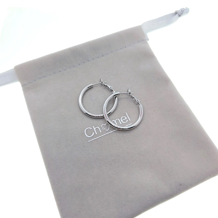 Plain Hoop Earrings