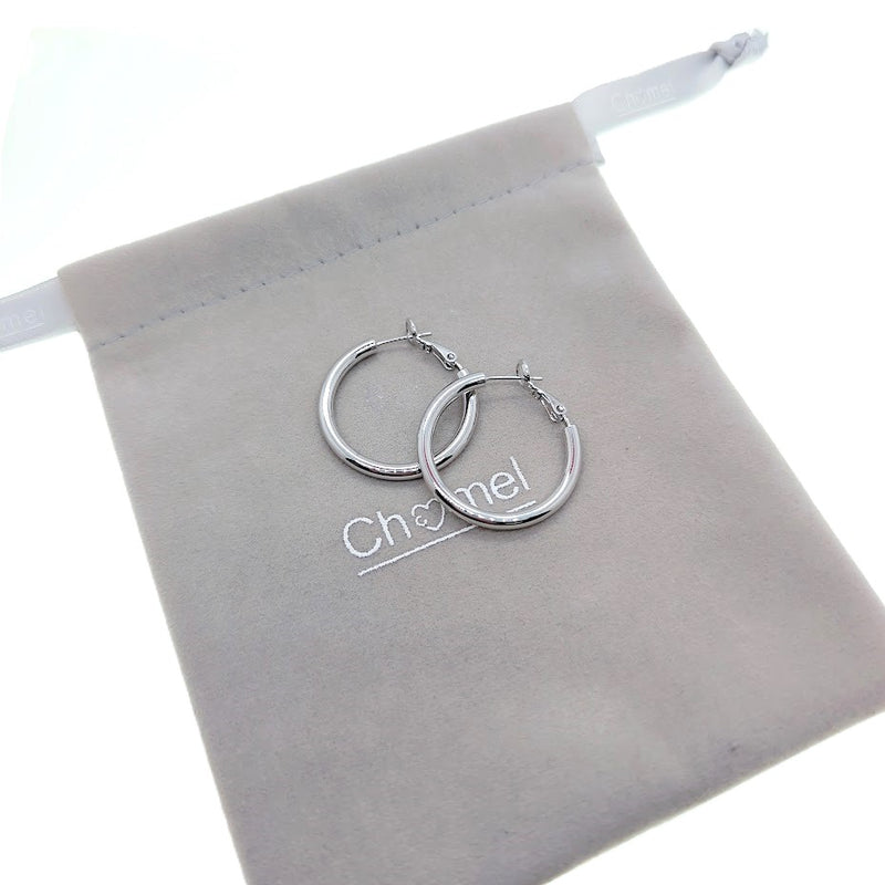 Plain Hoop Earrings