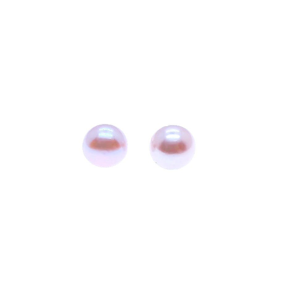 Freshwater Pearl Button Earrings