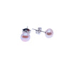 Freshwater Pearl Button Earrings