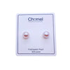 Freshwater Pearl Button Earrings