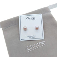 Freshwater Pearl Button Earrings