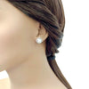 Freshwater Pearl & Cubic Zirconia Earrings