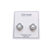 Freshwater Pearl  & Cubic Zirconia Earrings