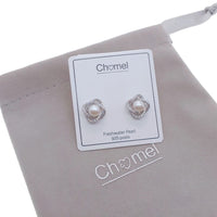 Freshwater Pearl  & Cubic Zirconia Earrings