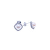 Freshwater Pearl & Cubic Zirconia Earrings