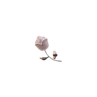 Flower Cubic Zirconia Brooch