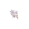 Flower Cubic Zirconia Brooch
