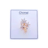 Flower Cubic Zirconia Brooch