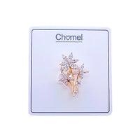 Flower Cubic Zirconia Brooch