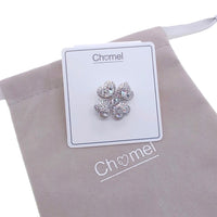 Clover Leaf Cubic Zirconia Brooch