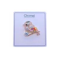 Bird Cubic Zirconia Brooch