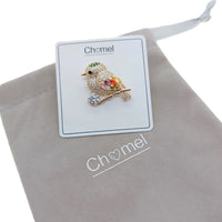 Bird Cubic Zirconia Brooch