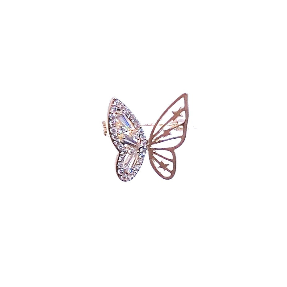 Butterfly Cubic Zirconia Brooch